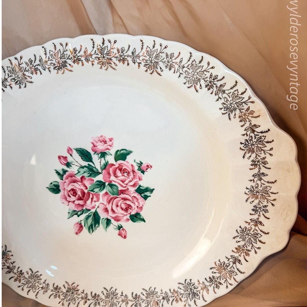 Floral China Bouquet Platter - Picture 4 of 9
